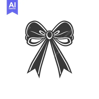 Premium design asset: An Isolated Simple Illustration of a Bowknot with Ribbons