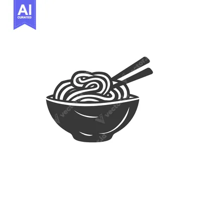 Aset premium populer: Bowl of Noodles with Chopsticks