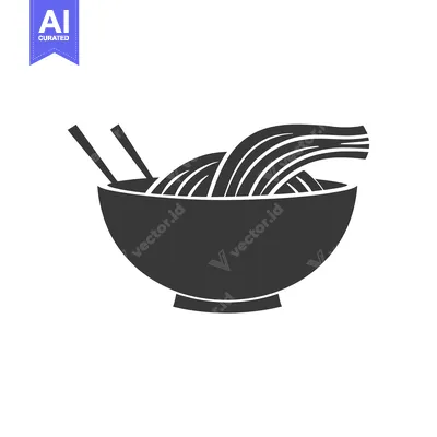 Aset premium populer: Bowl of Noodles with Chopsticks