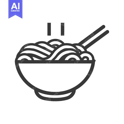 Aset premium populer: Bowl of Steaming Noodles with Chopsticks