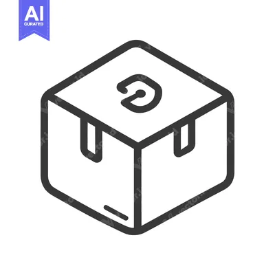 Popular premium asset: A simple box design depicting a delivery package container