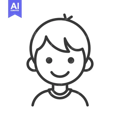 Popular premium asset: A simple line drawing illustrating the face of a young child