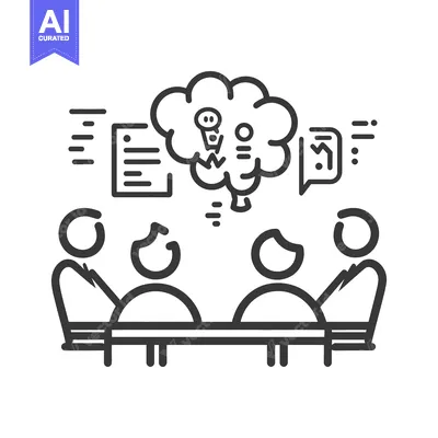 Aset premium populer: A group of people having a collaborative brainstorming session