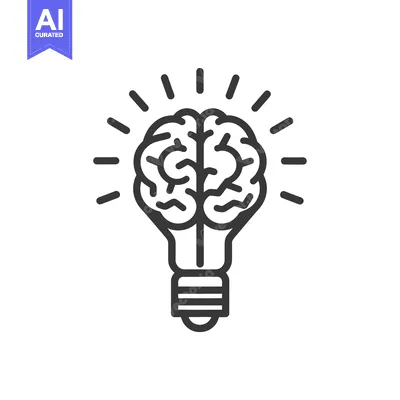 An illuminating illustration of a brain replacing a light bulb symbol
