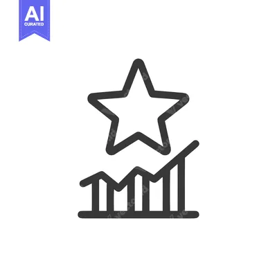 Popular premium asset: Rising Star: Business Growth Chart Icon with Bold Line Design