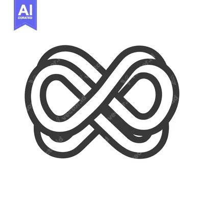 Premium design asset: A graphic illustration representing the mathematical infinity symbol s