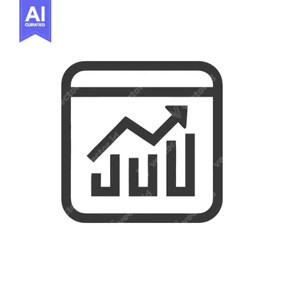 Aset premium populer: Ascending Graph Icon: Business Growth and Financial Success Symbol