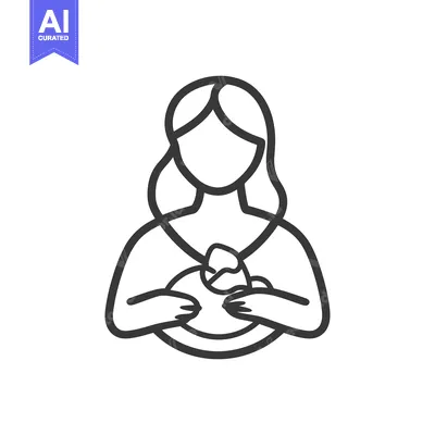Aset desain premium: A woman is holding a baby in her arms with love