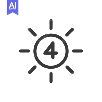 Popular premium asset: Brightness 4 Icon Line Art Icon  1573