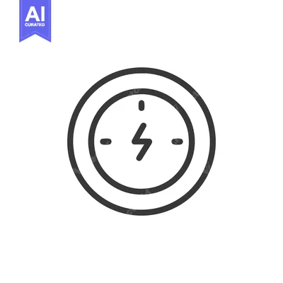 Popular premium asset: Lightning Bolt Clock Icon: Modern Energy Time Symbol