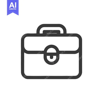 Aset premium populer: Minimalist Briefcase Icon: Business, Finance, and Professional Symboli