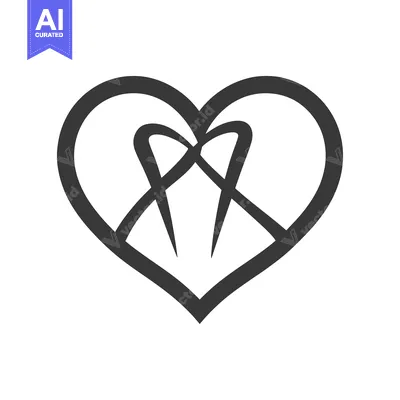 Popular premium asset: A stylized heart shape with abstract intersecting elements