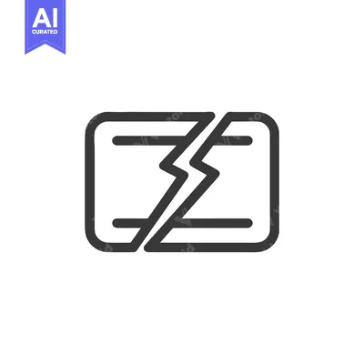 Aset desain premium: Broken Credit Card Icon: Financial Crisis, Debt, and Economic Hardship