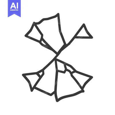 Popular premium asset: A broken glass graphic features irregular shaped fragments and lines