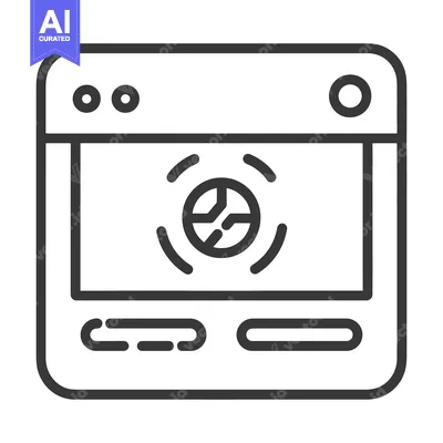 Aset desain premium: A computer window displaying a circular diagram with rotating symbols