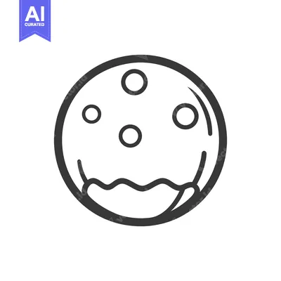 Aset premium populer: A round baked pastry decorated with dots and a wavy edge