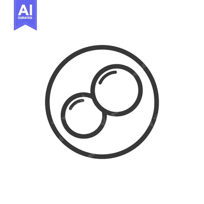 Popular premium asset: Minimalist Icon of Two Eggs in a Pan, Black Outline on White Backgroun