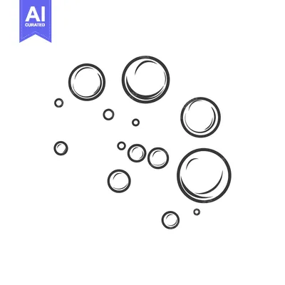 Popular premium asset: A collection of simple bubbles floating in a white background scene