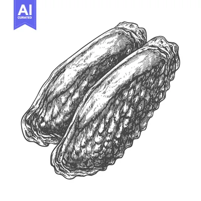 Premium design asset: Hand Drawn Illustration Of Two Sea Cucumbers