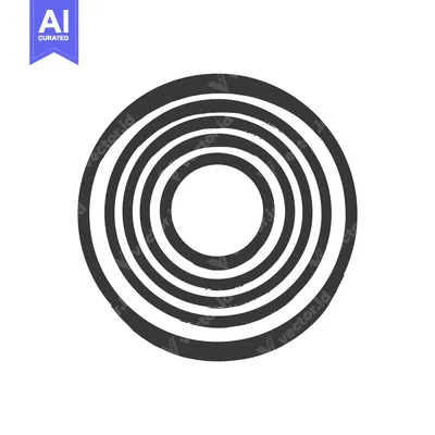 Popular premium asset: Concentric Circles: Abstract Gray Rings on White Background, Minimalis
