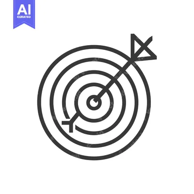 Aset premium populer: Bullseye Target with Arrow in the Center