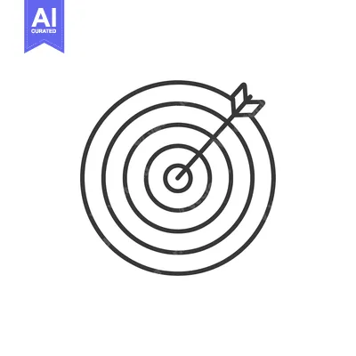 Aset premium populer: Bullseye Target with Arrow in the Center