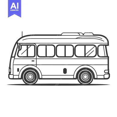 Aset desain premium: A detailed side view illustration of a small passenger vehicle