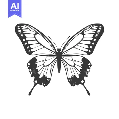 Aset desain premium: A detailed monochromatic line illustration depicting a symmetrical but