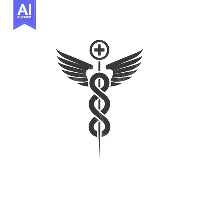 Aset premium populer: Caduceus with Wings and a Cross Symbol