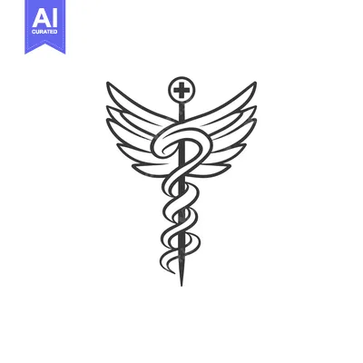 Aset premium populer: Caduceus with Wings and Cross Symbol