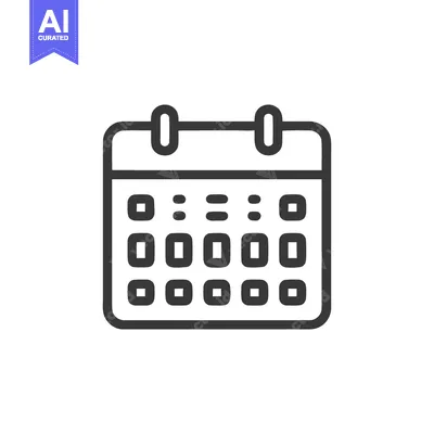 Aset premium populer: Minimalist Calendar Icon: Schedule, Date, and Time Management Symbol