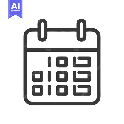 Aset premium populer: Minimalist Calendar Icon: Schedule, Date, and Appointment Reminder in