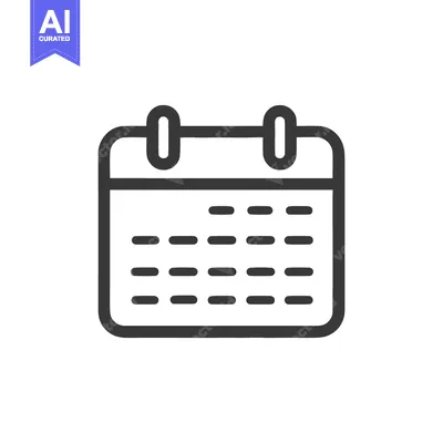 Premium design asset: Minimalist Calendar Icon: Schedule, Date, and Time Management Symbol