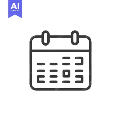 Aset premium populer: Minimalist Calendar Icon: Schedule, Date, and Event Reminder Symbol