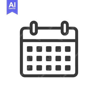 Aset premium populer: Simple Calendar Icon: Schedule, Date, and Time Management Symbol in Da