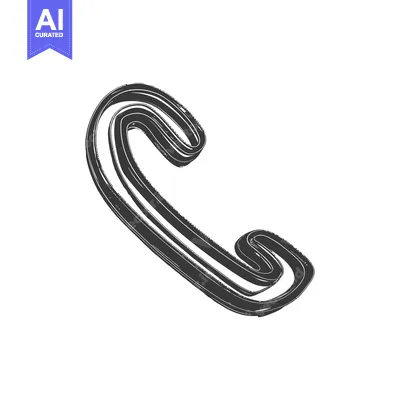 Aset premium populer: An artistic illustration of a telephone receiver with a stylized desig