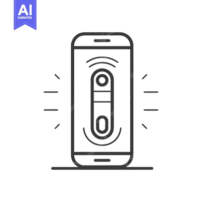 Premium design asset: A mobile phone displaying a positive test result icon