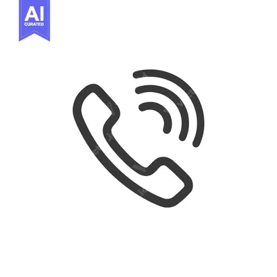 Popular premium asset: Ringing Phone Icon: Bold Outline on White Background, Communication Sy
