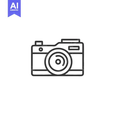Popular premium asset: Minimalist Camera Icon: Clean Line Art on White Background