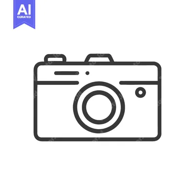 Premium design asset: Minimalist Camera Icon: Clean Line Art for Photography Concepts