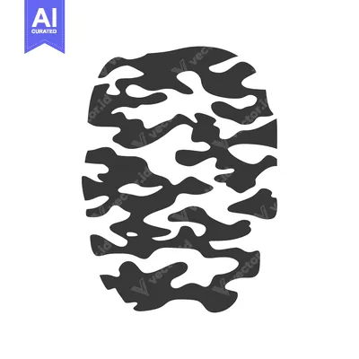 Aset premium populer: An abstract camouflage pattern in shades of black and white colors