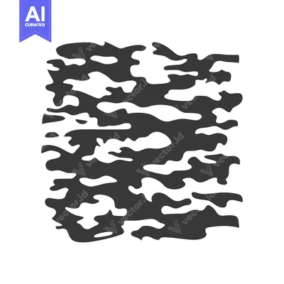 Aset premium populer: A pattern displaying abstract shapes with a camouflage appearance in b