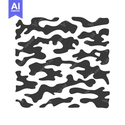 Popular premium asset: Dark irregular shapes create a camouflage or dappled pattern design