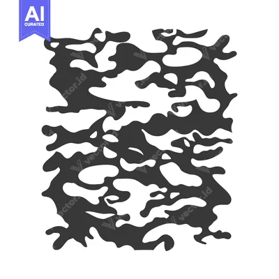 Aset premium populer: An abstract representation of a textured organic pattern in monochrome