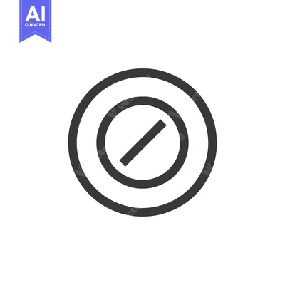 Aset premium populer: Minimalist No Entry Sign: Black Line Art on White Background