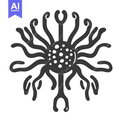 Popular premium asset: A stylized illustration of a symmetrical abstract organism