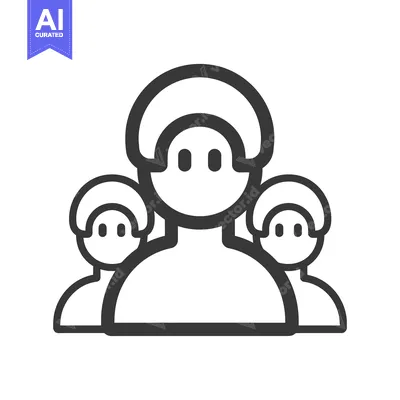 Popular premium asset: Three stylized human figures are grouped closely together in a design