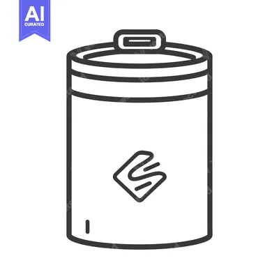 Aset premium populer: Simple black and white illustration depicting a battery shaped object