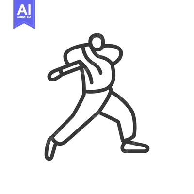 Popular premium asset: A simple line drawing of a person throwing an object