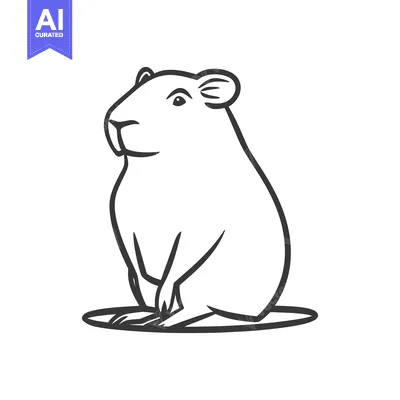 Popular premium asset: A stylized illustration of a rodent sitting upright on a surface